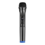 Microfon dinamic fără fir UHF PULUZ PU628B 3.5mm (negru)