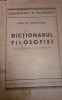 DICTIONARUL FILOSOFIEI FANU AL DUTULESCU CU AUTOGRAFUL AUTORULUI !!!!!
