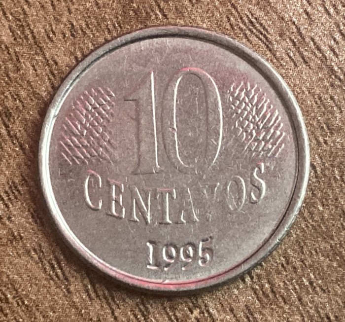 C50 - Moneda foarte veche - Brazilia - 10 centavos - 1995