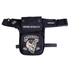 Geanta Moto W-TEC Black Heart Devil Skull Black Tex, foto