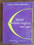 Relatii romano-engleze- Valeriu Florin Dobrinescu