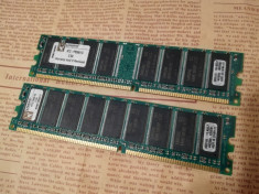 Kit memorii RAM PC 2Gb DDR1(2x1Gb) 266Mhz Kingston Dual Channel foto