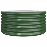 Cumpara ieftin Jardiniera gradina verde 80x80x36 cm otel galvanizat