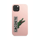 Cumpara ieftin Husa Cover Lacoste Silicon Glossy Printing Logo iPhone 13 Roz