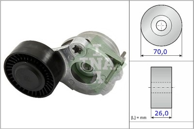 INA 534 0470 10 Intinzator curea, curea distributie foto