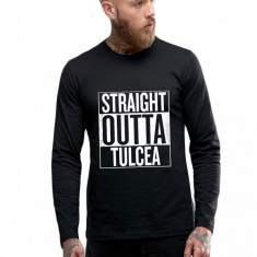 Bluza barbati neagra - Straight Outta Tulcea - XL