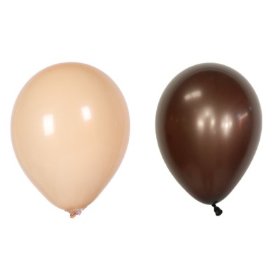 Set 10 baloane din latex, flippy, model party, 30 cm, 5x maro, 5x bej, 2.8 g foto
