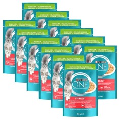 PURINA ONE STERILCATS filete mini cu curcan ?i fasole in suc 12 x 85 g foto