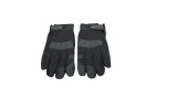 Mănuși Moto Negre Textil, Confort &amp; Protecție, Velcro Ajustabil, Design Simplu &amp; Versatil
