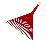 Greblă din PVC pentru frunze, 500 mm, Click