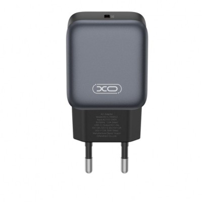Incarcator Retea XO Design L155, 30W, 3A, 1 x USB-C, Negru foto