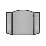 Cumpara ieftin Panou protectie semineu, otel, negru, 118x76 cm, Isotrade