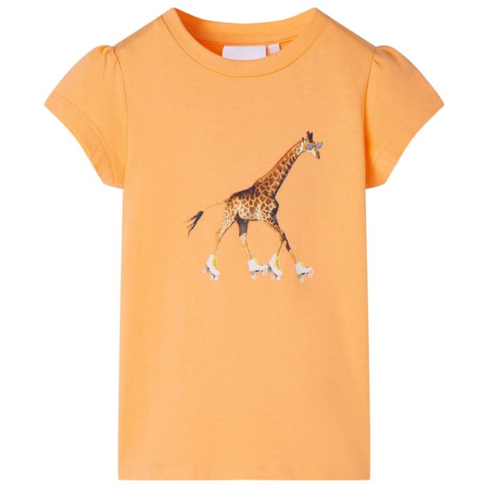 Tricou pentru copii, portocaliu deschis, 128