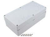 Carcasă universală KRADEX ZP240.120.75SJ TM ABS cu bucșă din alamă, dimensiuni 120x240x75mm