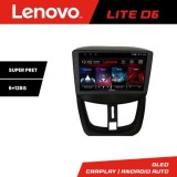 Navigatie Peugeot 207 Lenovo Kit-PE01 8 core 6+128 GB Android Waze USB Navigatie Internet Youtube Radio CarStore Technology