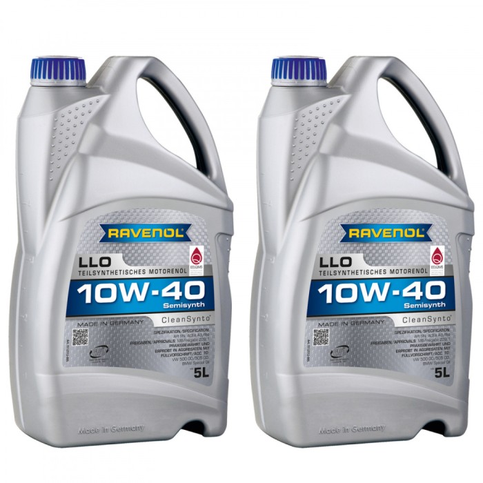 Pachet 10 Litri ulei Ravenol LLO 10W40