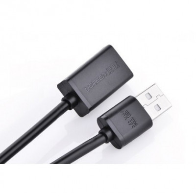 Cablu prelungitor USB 2.0 tata - mama-Lungime 1 Metru-Culoare Negru foto