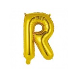 Balon Folie Litera R Auriu - 40 cm