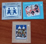 REP-EL SALVADOR-1979-''ANUL INTERNATIONAL al C0PILULUI-Seria de 3v.-MNH-.Nestampilat-vezi-Scan