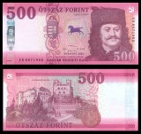 UNGARIA █ bancnota █ 500 Forint █ 2022 █ P-202b █ UNC █ necirculata