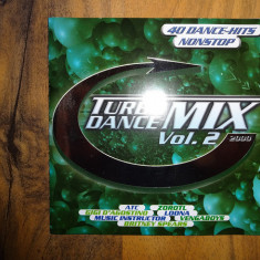 CD 2XCD Various ‎– Turbo Dance Mix 2000 Vol. 2 Nou (SIGILAT) (M)