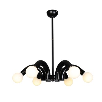 LUSTRA HESTER NEGRU 6XE27 42W 540X650mm foto