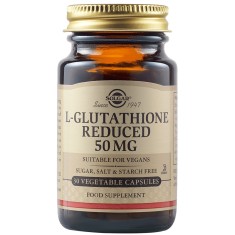 L-Glutatathione reduce 50mg, 30 capsule, Solgar
