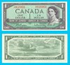 Canada (p#75) 1 Dollar 1954 UNC &#039;Fără fața diavolului&#039; serie: C/F 8123856