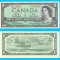 Canada (p#75) 1 Dollar 1954 UNC &#039;Fără fața diavolului&#039; serie: C/F 8123856