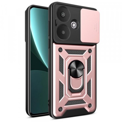 Husa pentru Xiaomi Redmi 13C 5G, Techsuit, CamShield, Roz foto