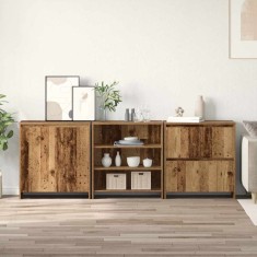 vidaXL Bufeturi 3 pcs Lemn vechi 70 x 41 x 75 cm Lemn compozit