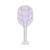 Lampa Electrica Impotriva Tantarilor, Flippy, 42.5 x 18 x 7.5 cm, Reincarcabila cu Cablu USB Inclus, Plasa din Aluminum, Alb