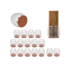 Set de protecții pentru mobilă, 16 buc., silicon, antiderapante