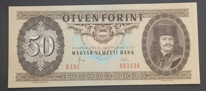 Ungaria, 50 Forint 1983.