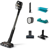 Aspirator vertical 3-in-1 Philips XC8347 cu mop integrat, seria 8000 Aqua + , Tehnologia PowerCyclone 10, cap de aspirare cu putere dubla, cap de aspi