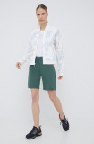 Cumpara ieftin Salewa pantaloni scurți outdoor Talvena femei, culoarea verde, neted, medium waist