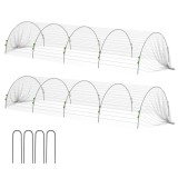 Outsunny Set de plasă de grădină cu 30 de cercuri și 20 de cleme | Aosom Romania