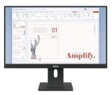 Monitor IPS LED Lenovo ThinkVision 23.8inch E24-40, Full HD (1920 x 1080), VGA, HDMI, DisplayPort, Boxe, Pivot, 100 Hz, 4 ms (Negru)