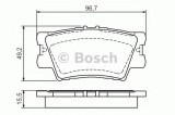 Set placute frana,frana disc TOYOTA RAV 4 IV (WWA4, AVA4, ZSA4, ALA4) (2012 - 2016) BOSCH 0 986 494 154