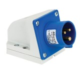 Fisa stecher 5 poli 2P+PE 16A 6h 230V IP44 monofazic CEE montaj aplicat