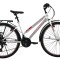 Bicicleta MTB dame Vision Elegance, culoare alb/roz, roata 26&quot;, cadru din otel Cod:252608000108