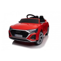 Masinuta electrica copii, Audi SQ8, 70W 12V, tip SUV, cu roti moi si scaun tapitat, echipare premium, rosie