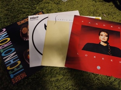 Pack 4 Vinil 12&amp;quot; maxi single (Nu Album) ediții anii &amp;#039;90 foto