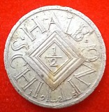 (A316) MONEDA ARGINT AUSTRIA - 1/2 SCHILLING 1925