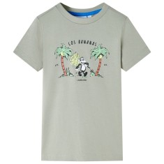 Tricou pentru copii, kaki deschis, 104 foto