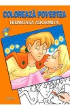 Coloreaza povestea: Frumoasa adormita
