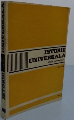 ISTORIE UNIVERSALA EPOCA CONTEMPORANA1918-1939 , VOL I , 1975 foto