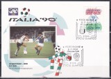 Italia 1990 - Cupa Mondială de fotbal - Stadionul din Roma, FDC, Stampilat