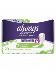 Absorbante Always Discreet Small, pentru incontinenta urinara, 20 bucati foto