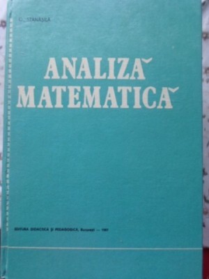 ANALIZA MATEMATICA-O. STANASILA-229970 foto